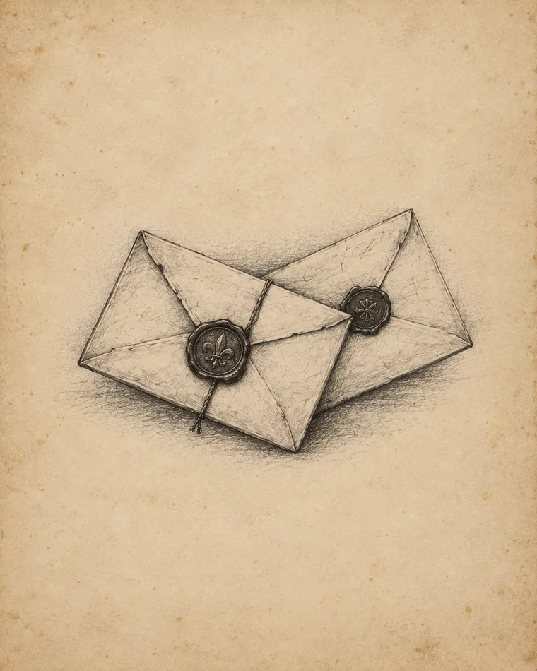 Duas cartas antigas de Kaspar Hauser