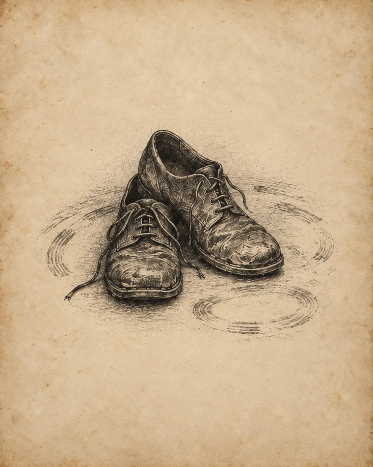 Sapatos gastos da praga dançante